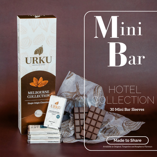 70% Dark Chocolate Mini Bars Sleeve | URKU Artisan Ecuadorian Cacao