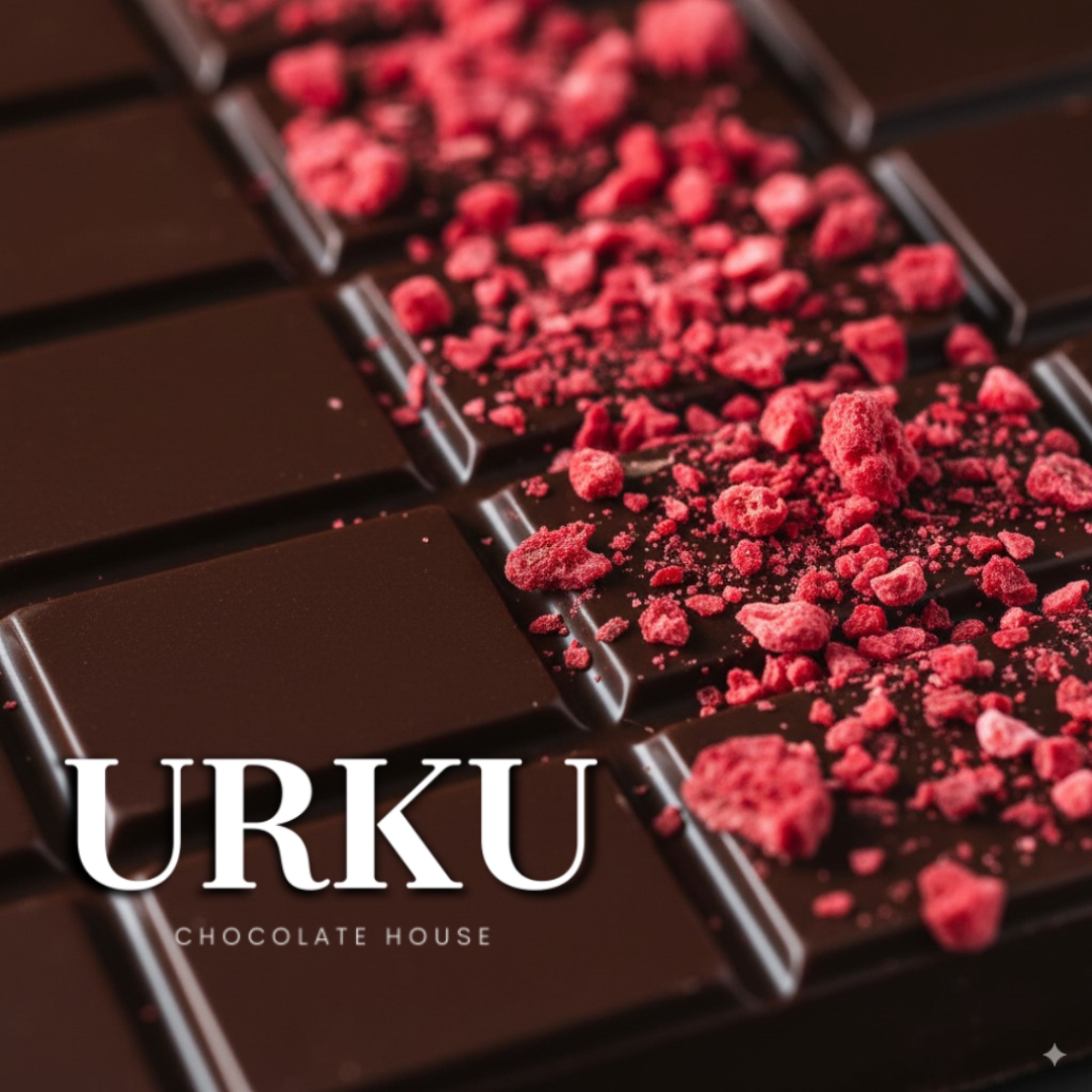 Raspberry Dark Chocolate Mini Bars Sleeve | URKU Artisan Ecuadorian Cacao