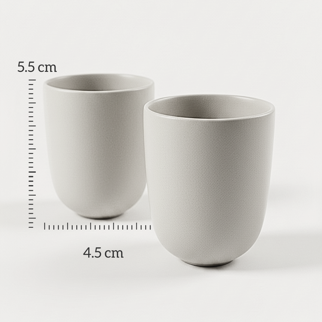 URKU Small Ceramic Cup Set of 2