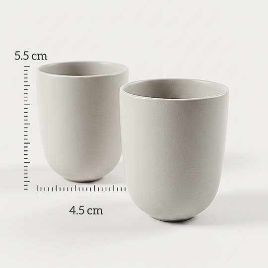 URKU Small Ceramic Cup Set of 2